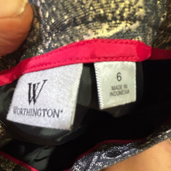 Beautiful! Snake skin pattern, Worthington green ski skirt size 6 - Picture 3 of 3